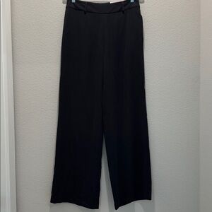 INC Women’s Deep Black Wide Leg Pants Size 10 NWT